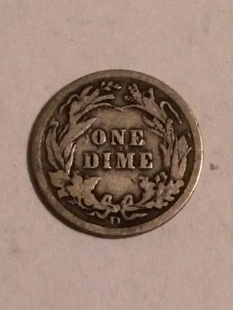 1908 Dime  coin collectible - Main Image 2