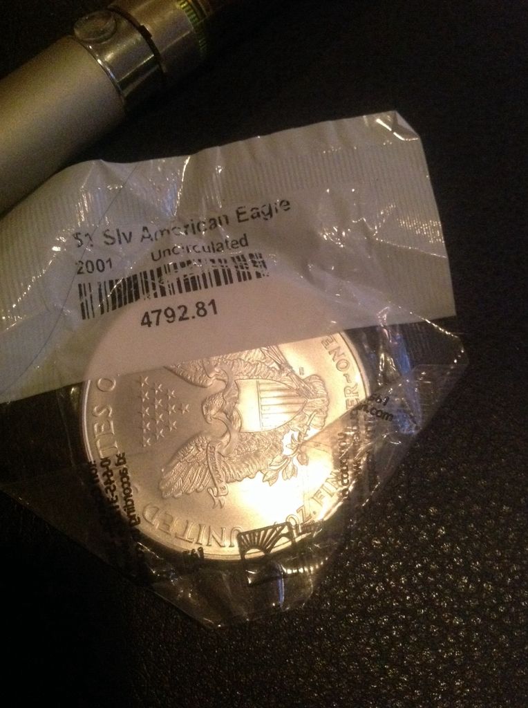 American Silver Eagle Dollar - Santa Overlay  coin collectible - Main Image 2