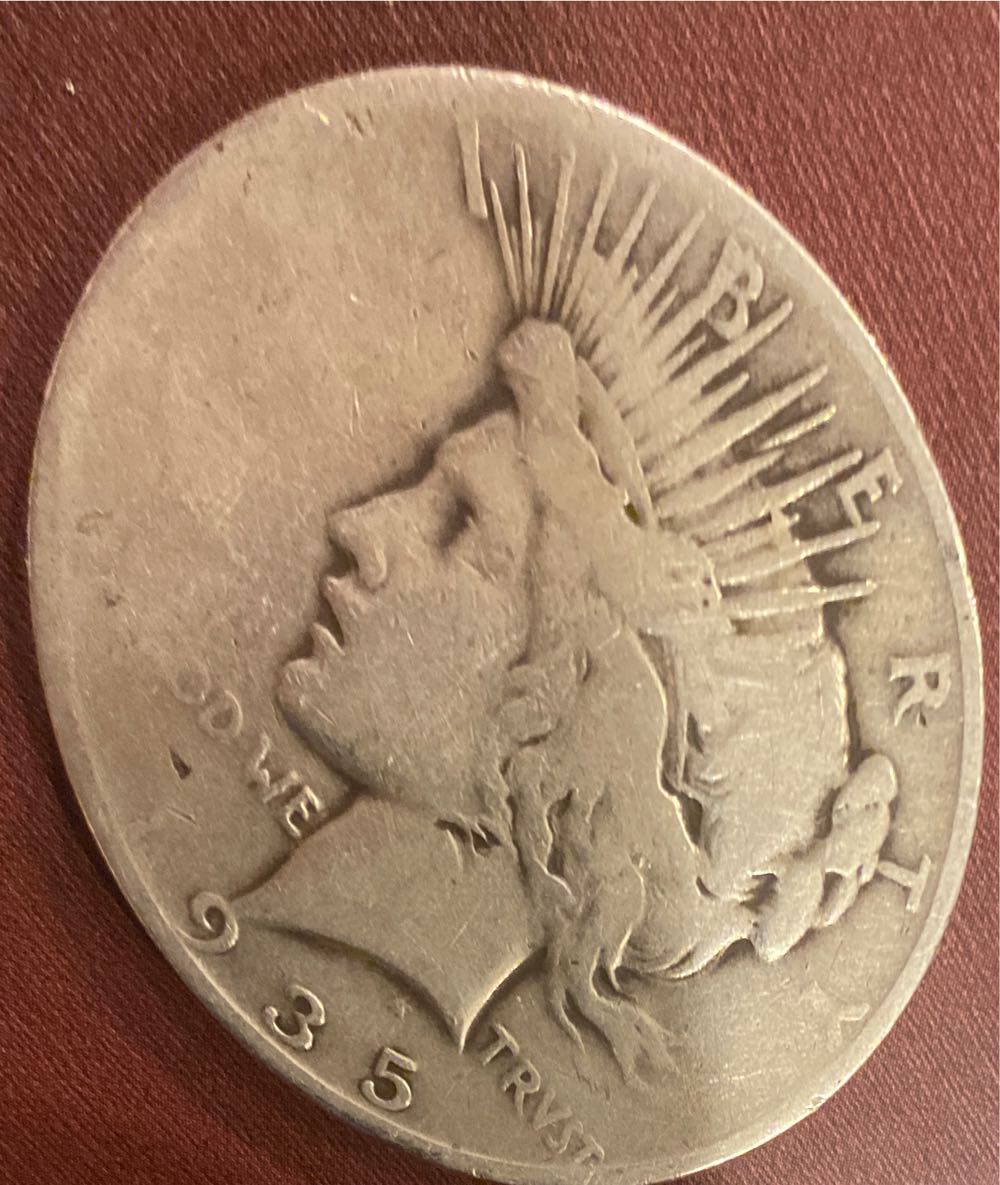 1935 Peace Dollar  coin collectible - Main Image 3
