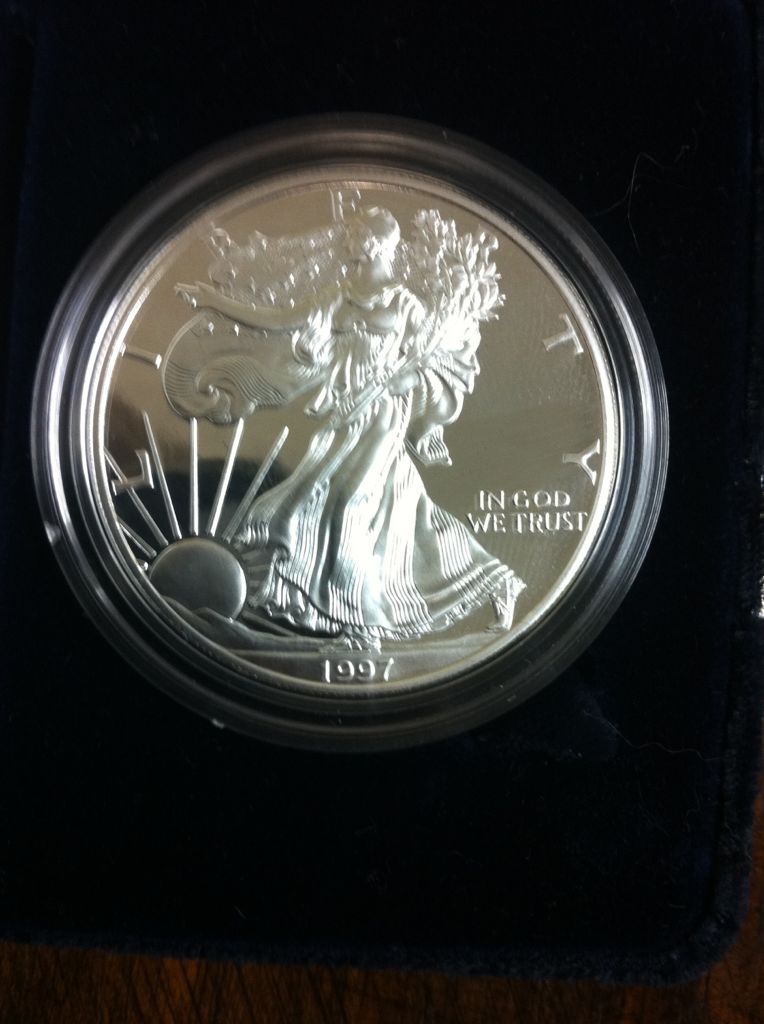 Silver American Eagle Bullion Coin 1997  coin collectible - Main Image 2