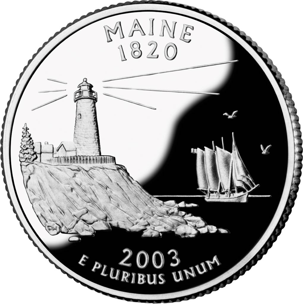 Maine State Quarter P  coin collectible - Main Image 2