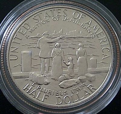 Liberty Half Dollar Ellis Island Proof  coin collectible - Main Image 2