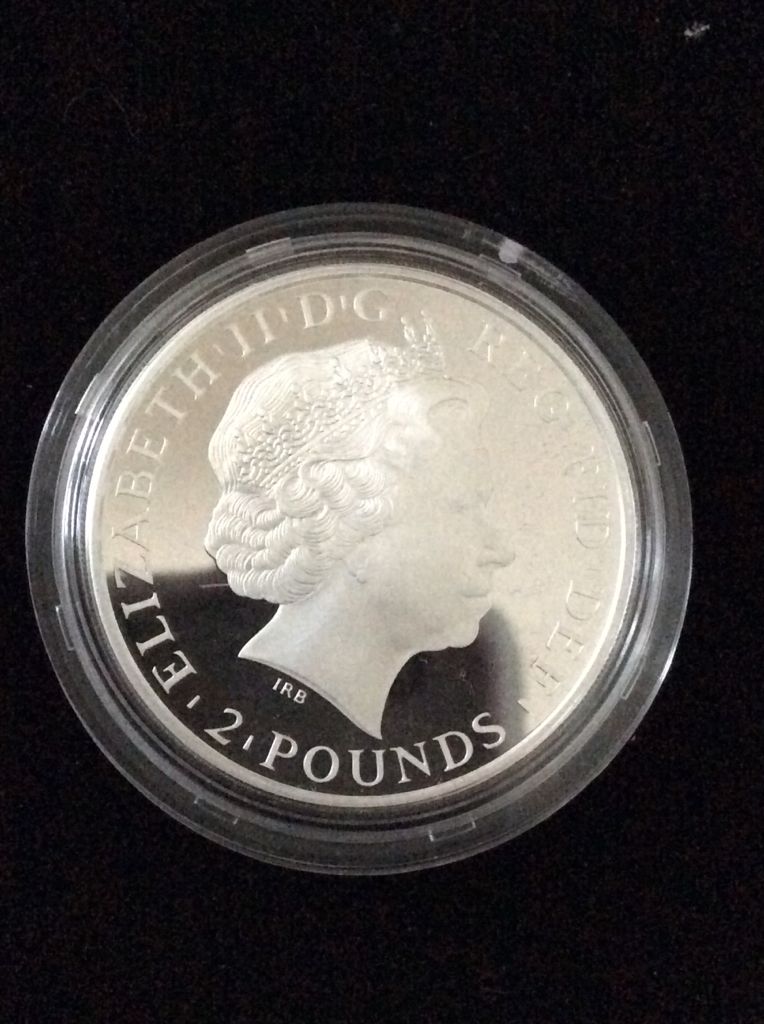 Britannia £2 Silver Proof 1 Ounce  coin collectible - Main Image 2