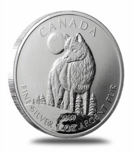 2011 Canadian Silver Wolf  coin collectible - Main Image 2