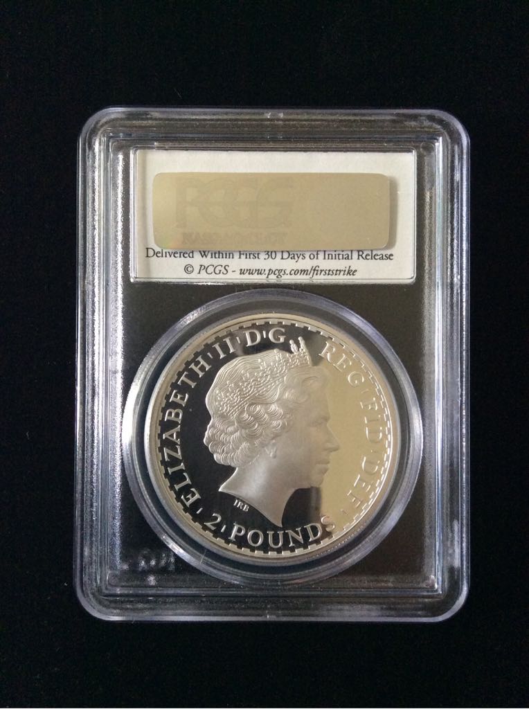 Britannia £2 Silver Proof 1oz - First Strike Slabbed  coin collectible - Main Image 2