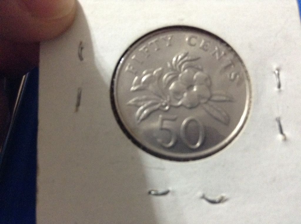 1986 Singapore 50 Cents  coin collectible - Main Image 2
