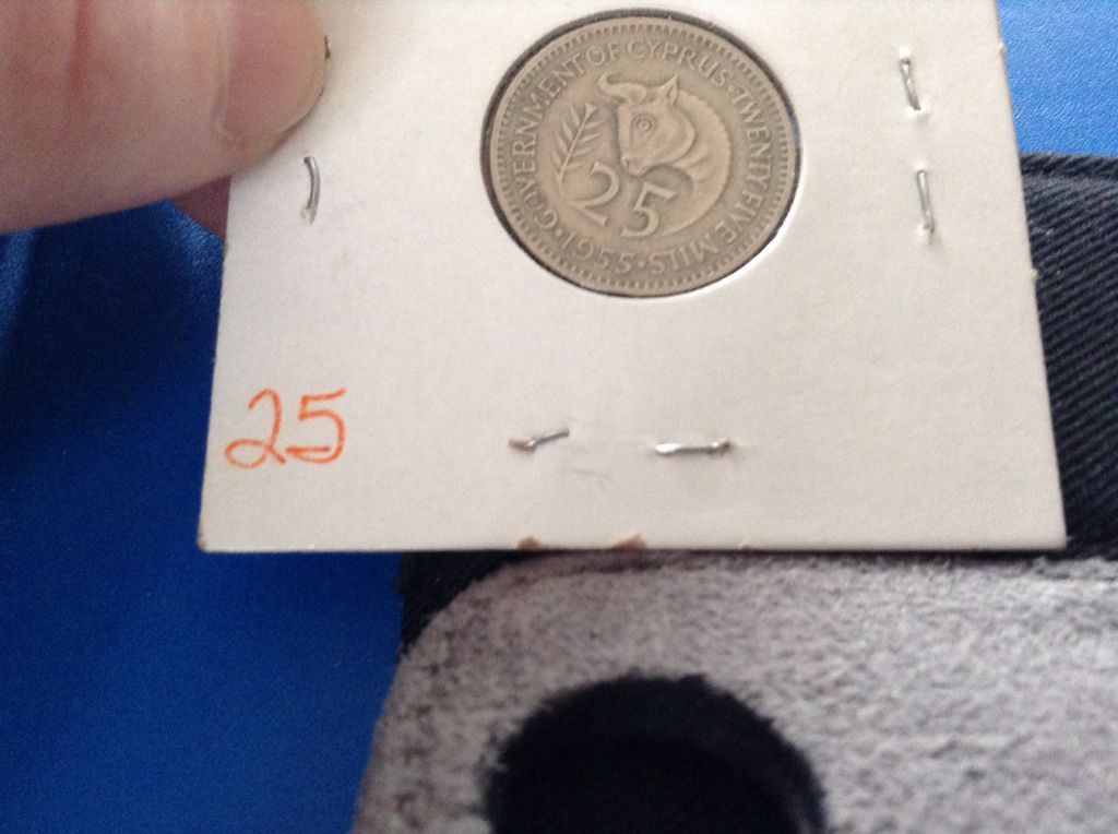 1955 Cyprus 25  coin collectible - Main Image 1
