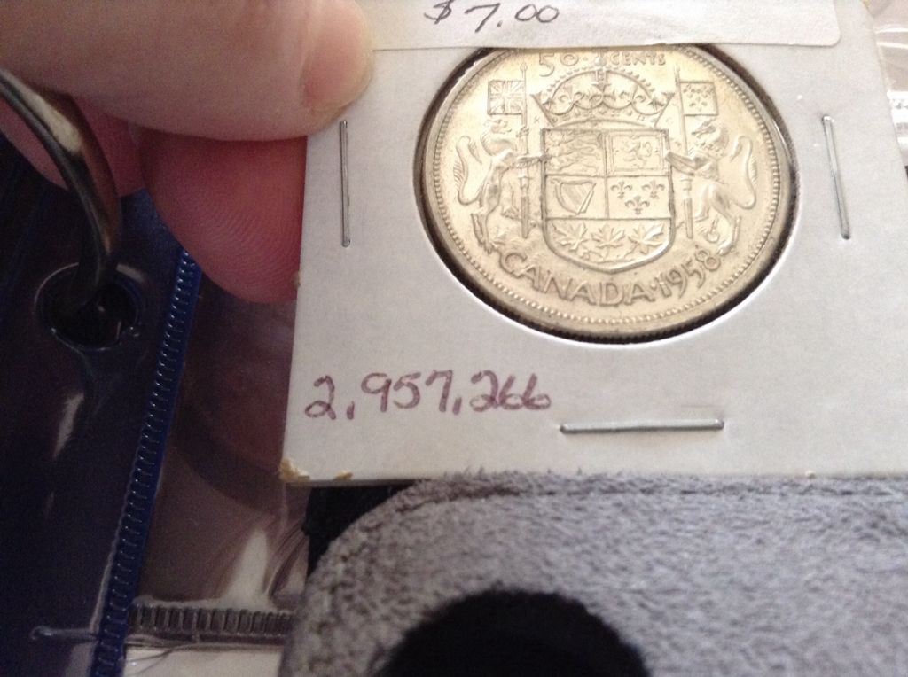 1958 Canadian Half Dollar  coin collectible - Main Image 2