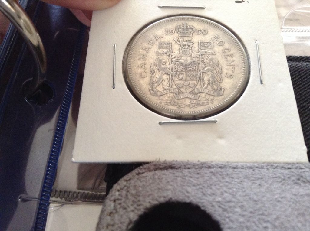 1959 Canadian Half Dollar  coin collectible - Main Image 2