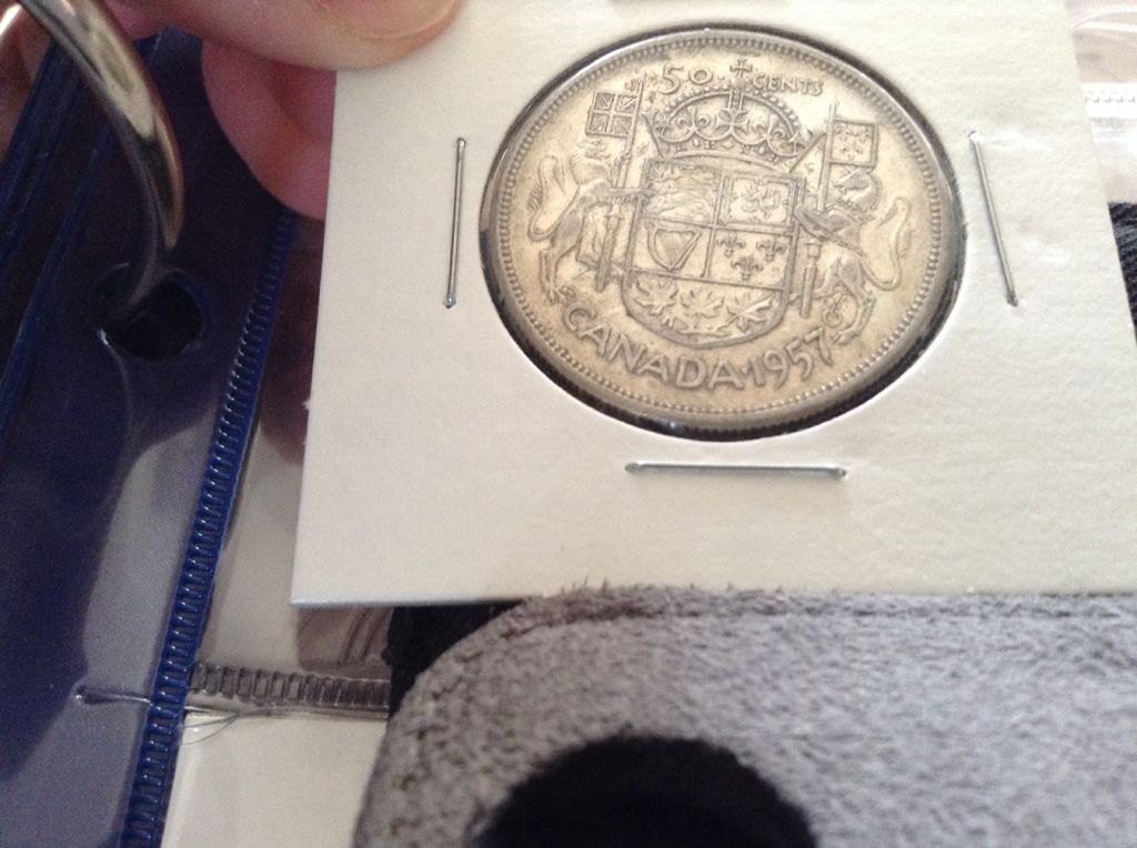 1957 Canadian Half Dollar  coin collectible - Main Image 2