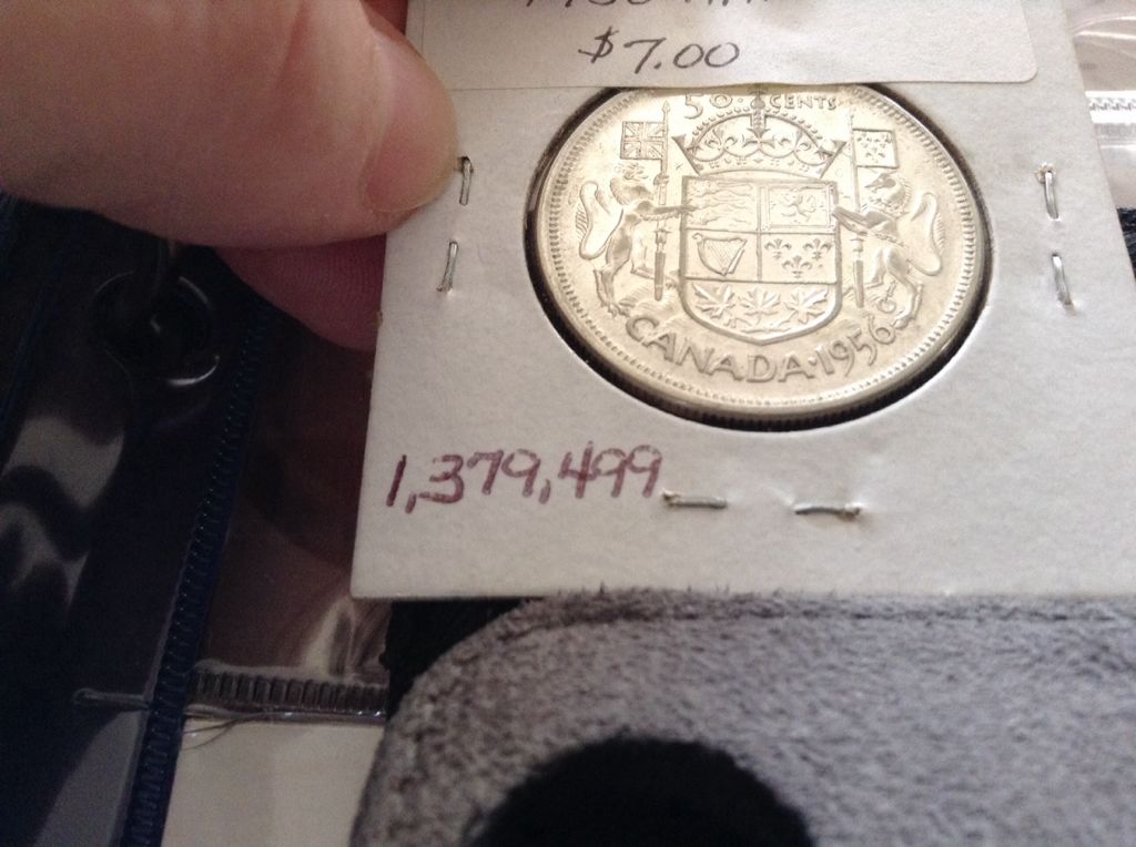 1956 Canadian Half Dollar  coin collectible - Main Image 2