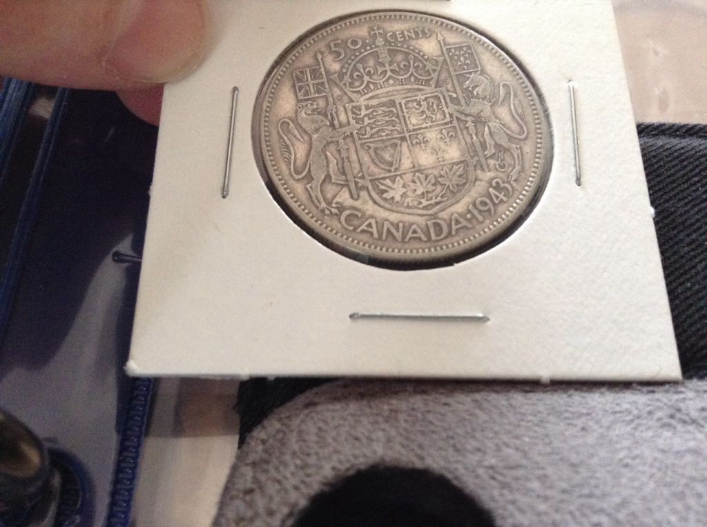 1943 Canadian Half Dollar  coin collectible - Main Image 2