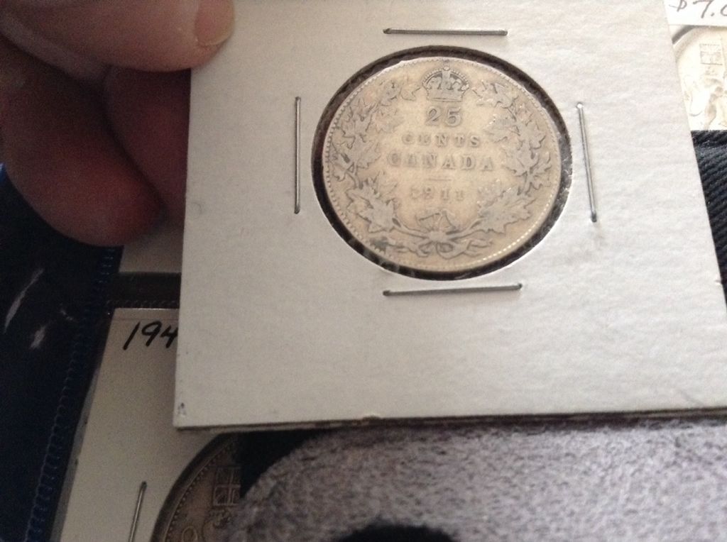 1911 Canadian Quarter  coin collectible - Main Image 2