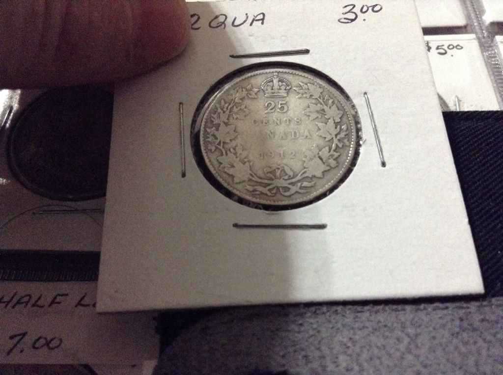 1912 Canadian Quarter  coin collectible - Main Image 2