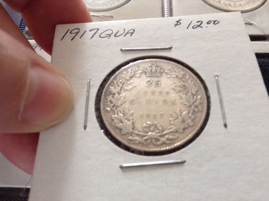 1917 Canadian Quarter  coin collectible - Main Image 2