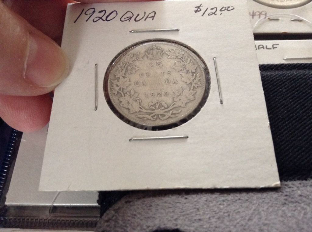1920 Canadian Quarters  coin collectible - Main Image 2