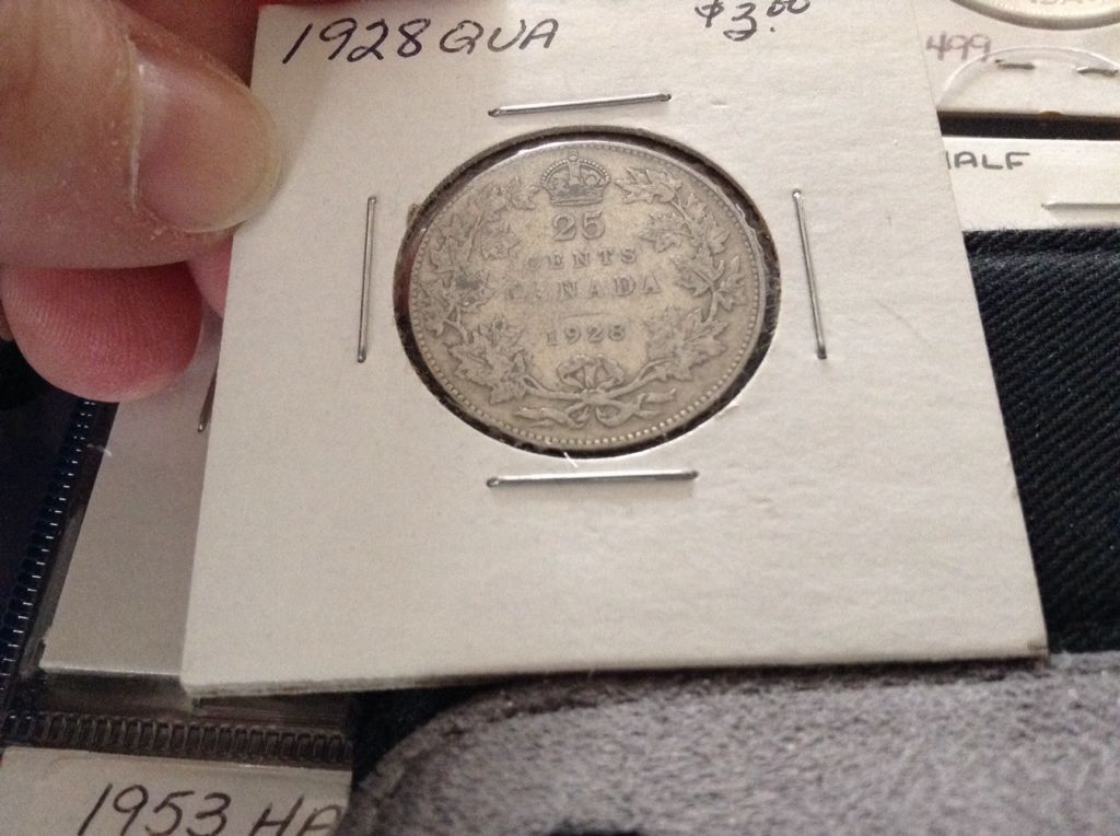 1928 Canadian Quarter  coin collectible - Main Image 2