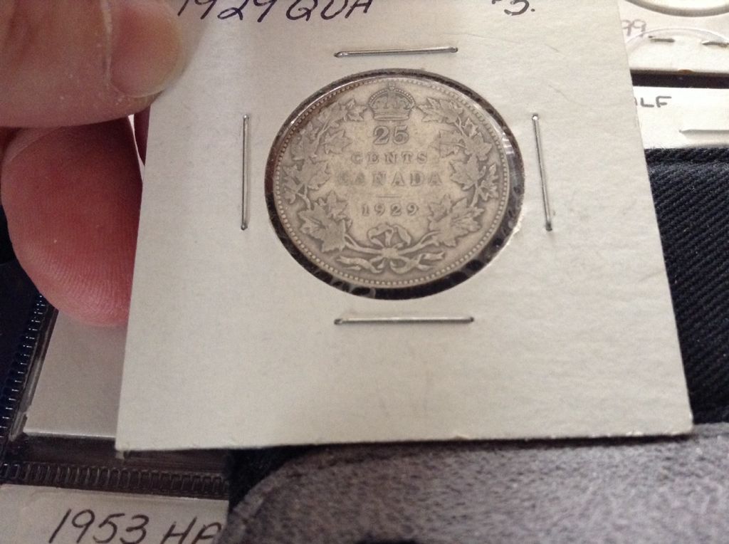 1929 Canadian Quarter  coin collectible - Main Image 2