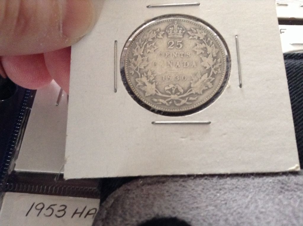 1930 Canadian Quarter  coin collectible - Main Image 2