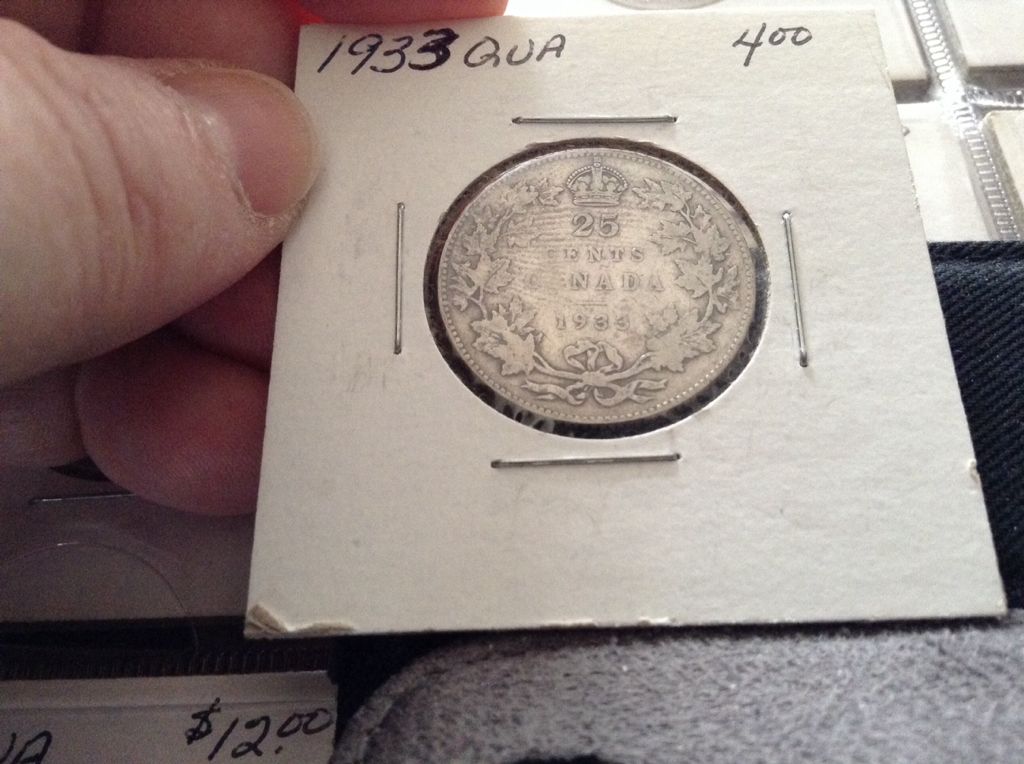 1933 Canadian Quarter  coin collectible - Main Image 2