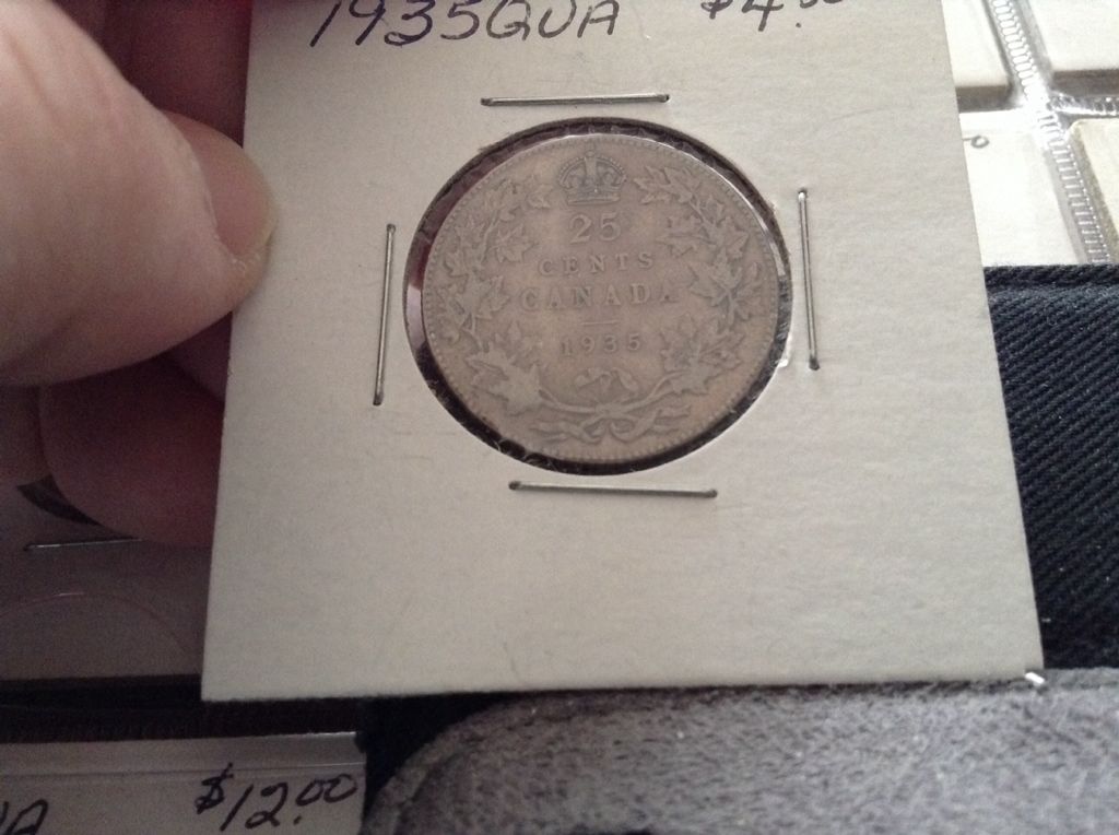1935 Canadian Quarter  coin collectible - Main Image 2