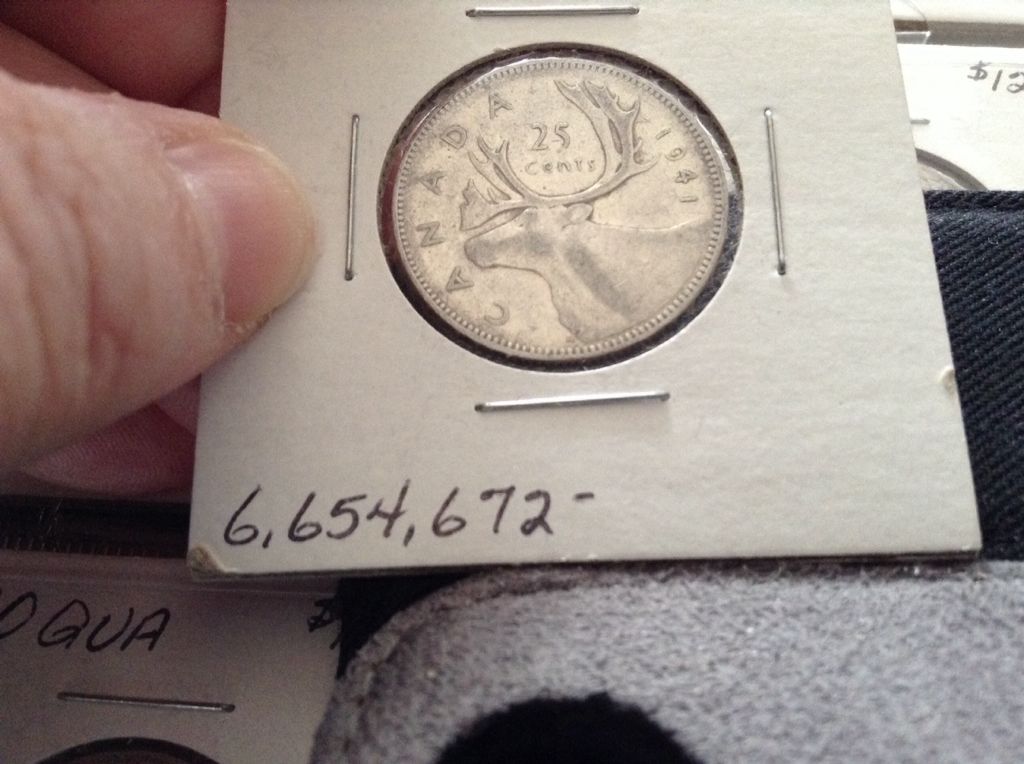 1941 Canadian Quarter  coin collectible - Main Image 2