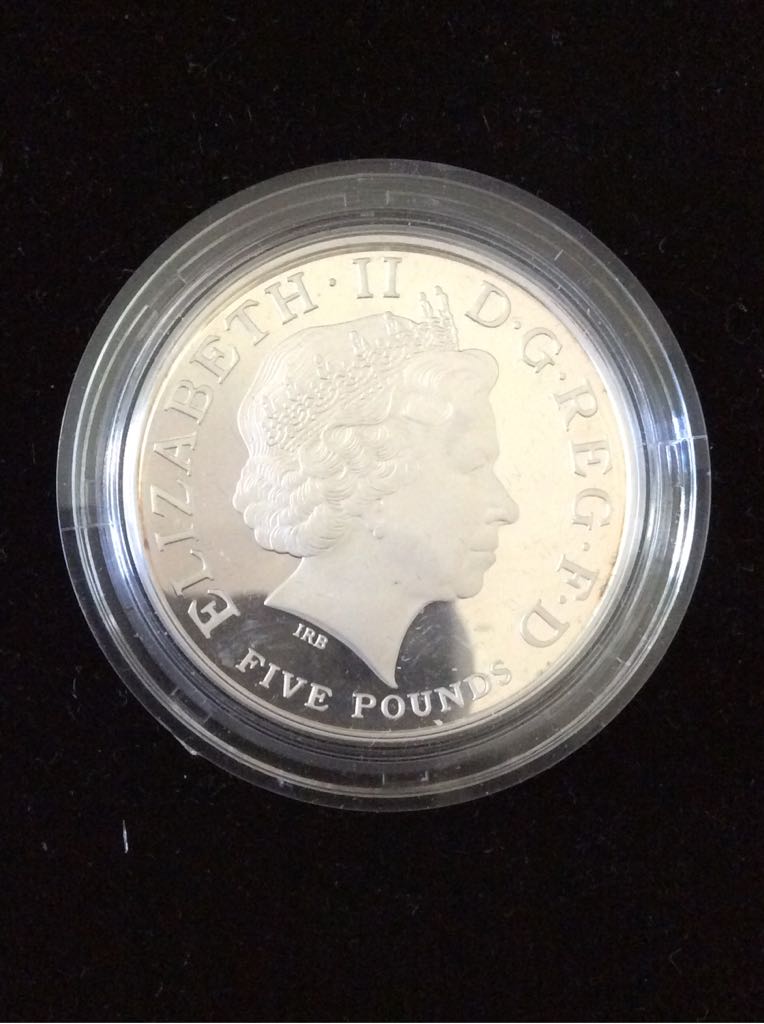 Queen Elizabeth I £5 Silver Proof  coin collectible - Main Image 2