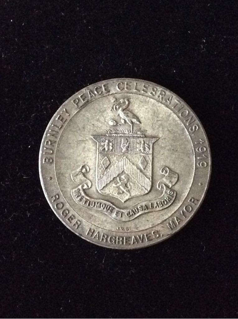 Burnley Peace Celebrations Medal  coin collectible - Main Image 2