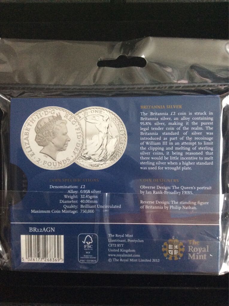 Britannia £2 Silver Bullion - Presentation Pack  coin collectible - Main Image 2
