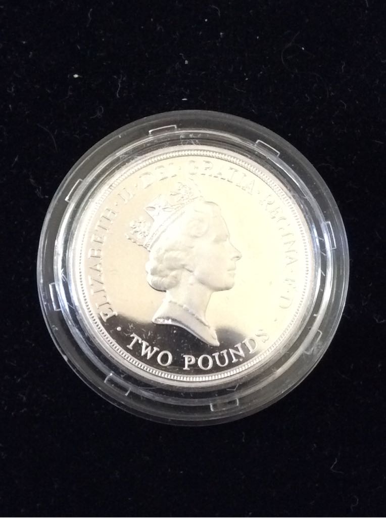 Nations United For Peace 1945 - 1995 £2 Silver Proof  coin collectible - Main Image 2