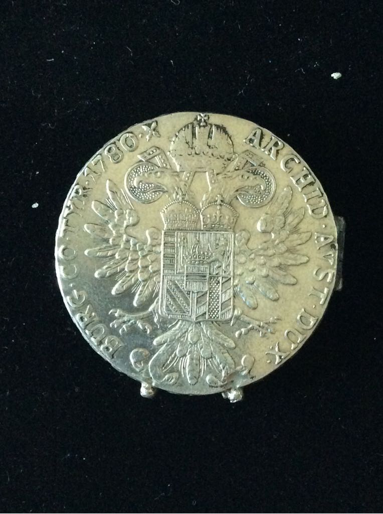 Austrian Marie Theresa Thaler Custom Double Locket  coin collectible - Main Image 2