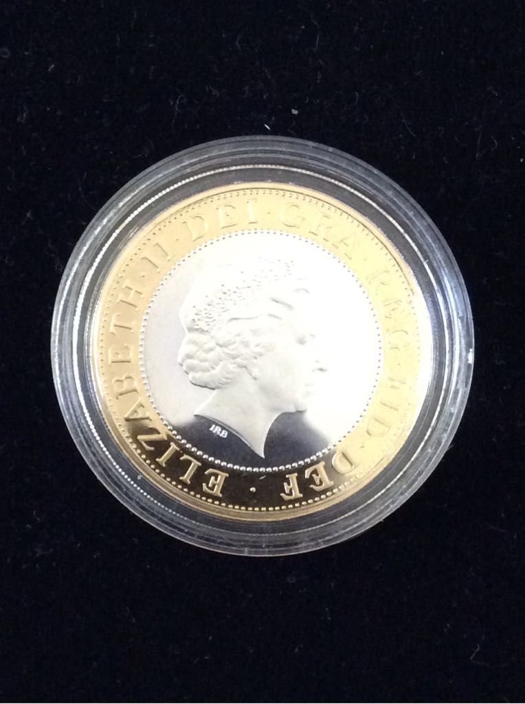 DNA Double Helix £2 Silver Proof  coin collectible - Main Image 2