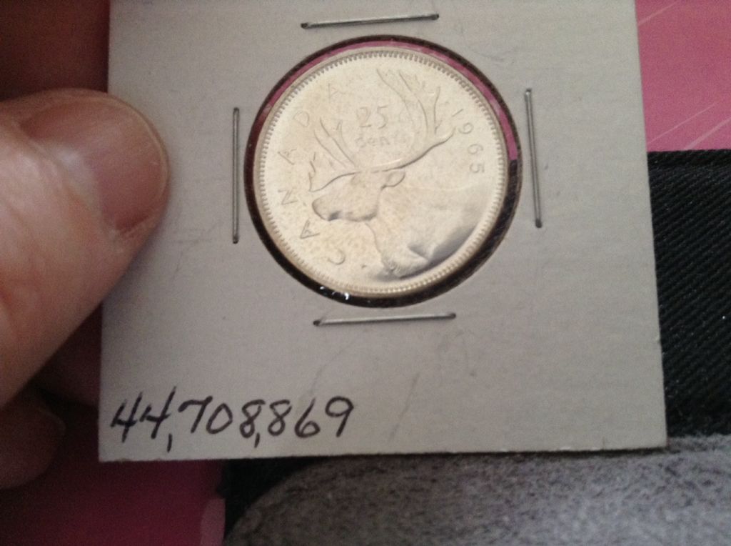1965 Canadian Quarter  coin collectible - Main Image 2