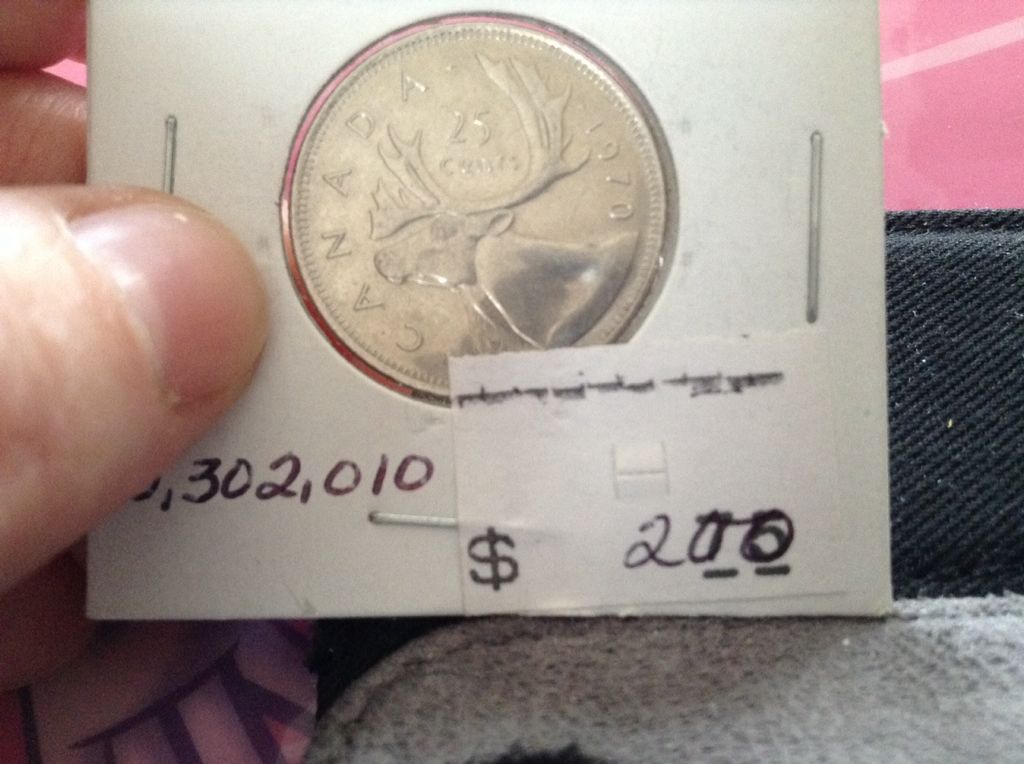 1970 Canadian Quarter  coin collectible - Main Image 2