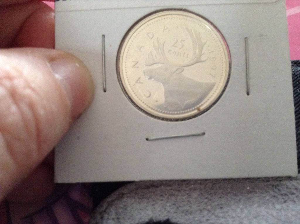 1997  Canadian Quarter Silver Proof  coin collectible - Main Image 2