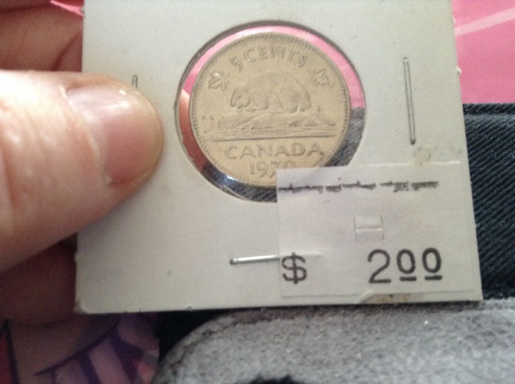 1970 Canadian Nickle  coin collectible - Main Image 2