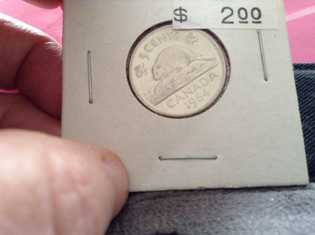 1964 Canadian Nickle  coin collectible - Main Image 2