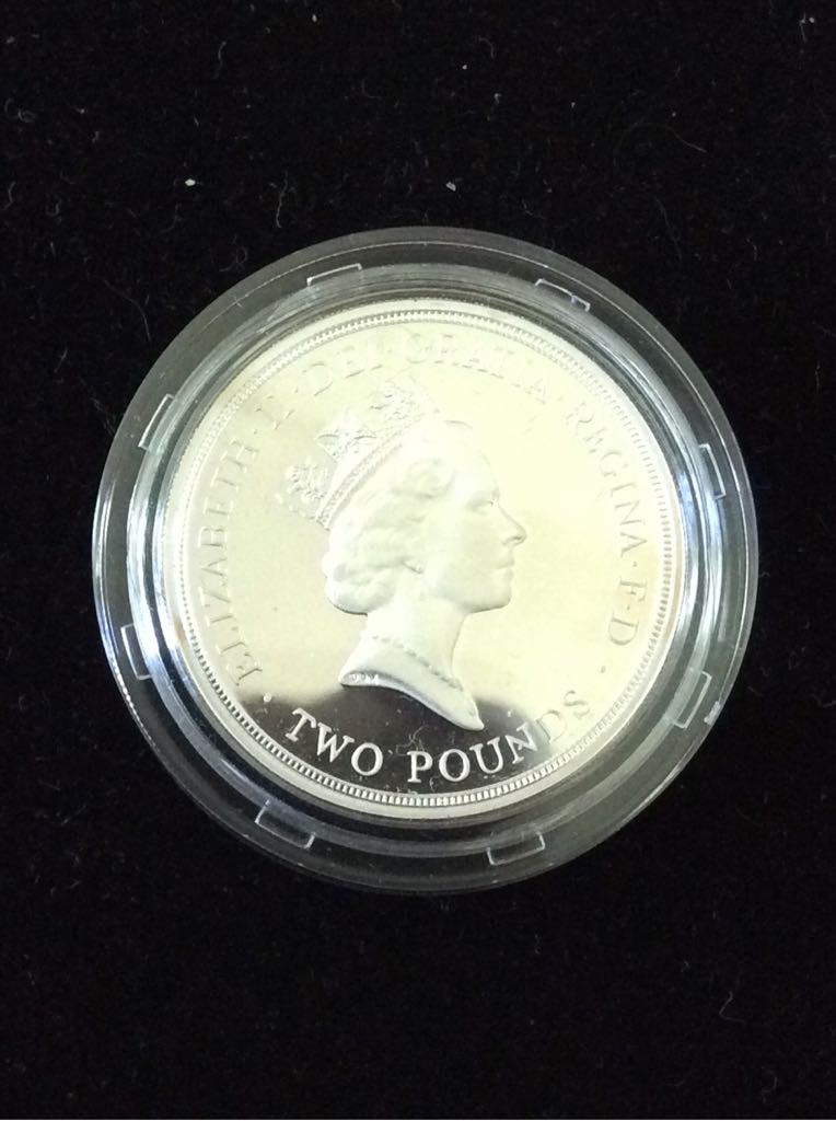 Nations United For Peace 1945 - 1995 £2 Piedfort  coin collectible - Main Image 2