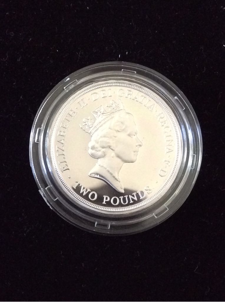 WWII - 1945 In Peace Goodwill 1995 £2 Silver Proof  coin collectible - Main Image 2