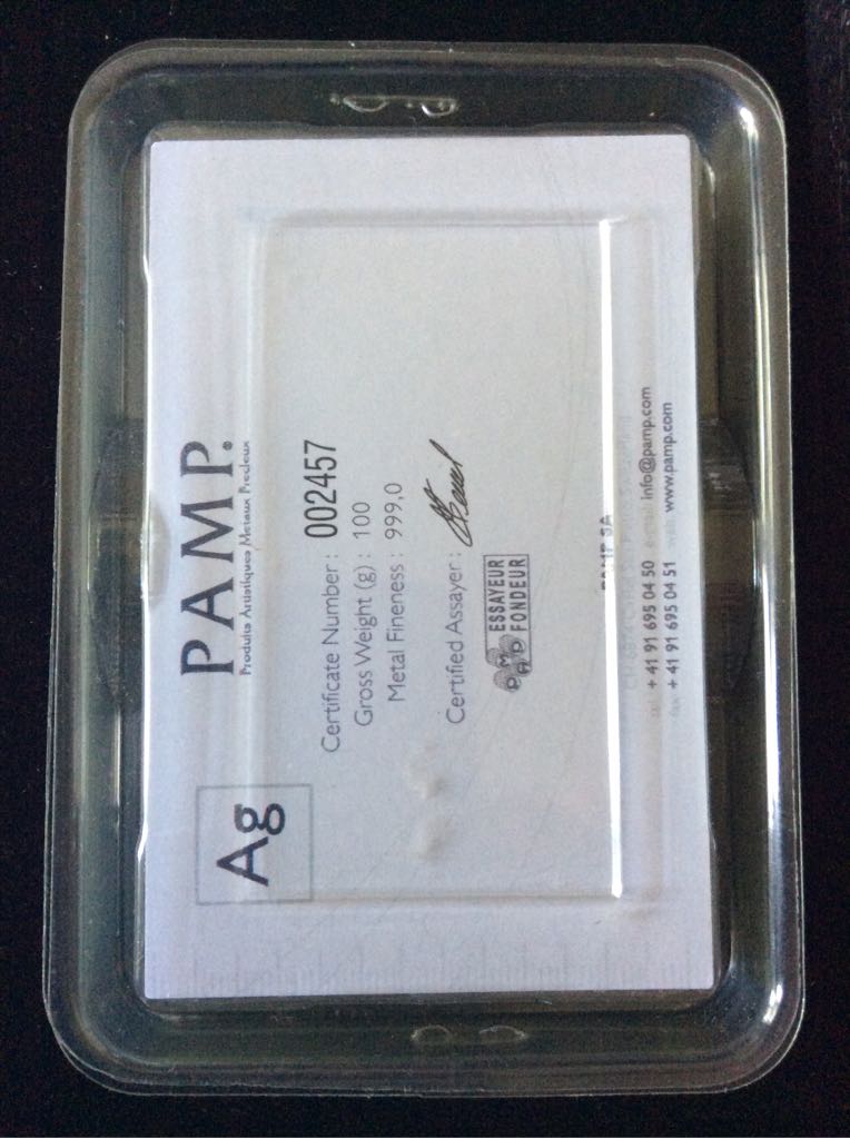 Pamp Suisse Silver Fortuna Bar  coin collectible - Main Image 2