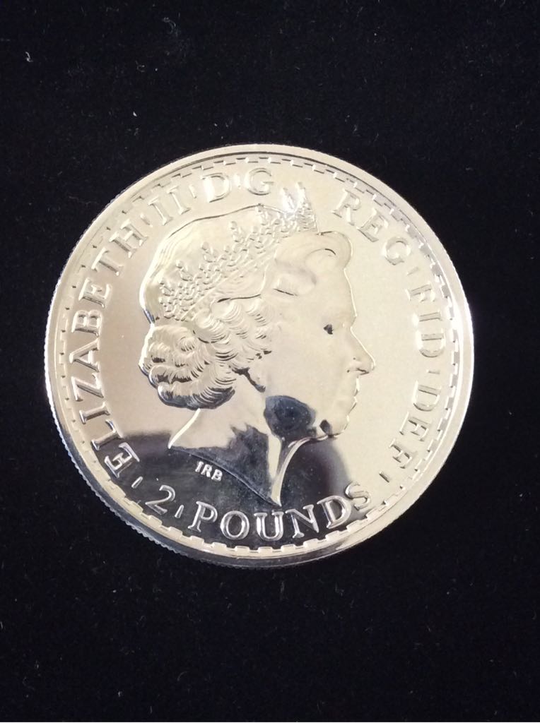 Britannia £2 Silver Bullion Gold Silhouette  coin collectible - Main Image 2