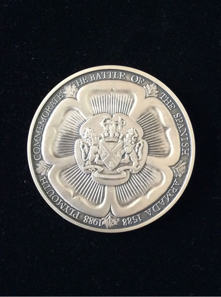 Destruction Of The Armada 1588 Silver Medal  coin collectible - Main Image 2