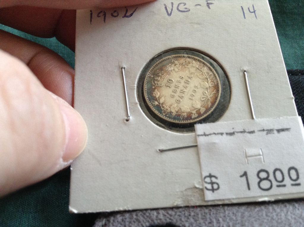 1902 Canadian Dime  coin collectible - Main Image 2