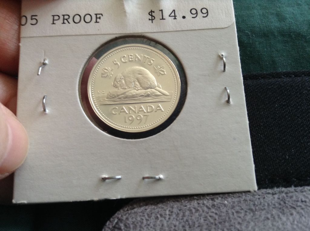 Canadian Nickle 1997 Silver Proof  coin collectible - Main Image 2