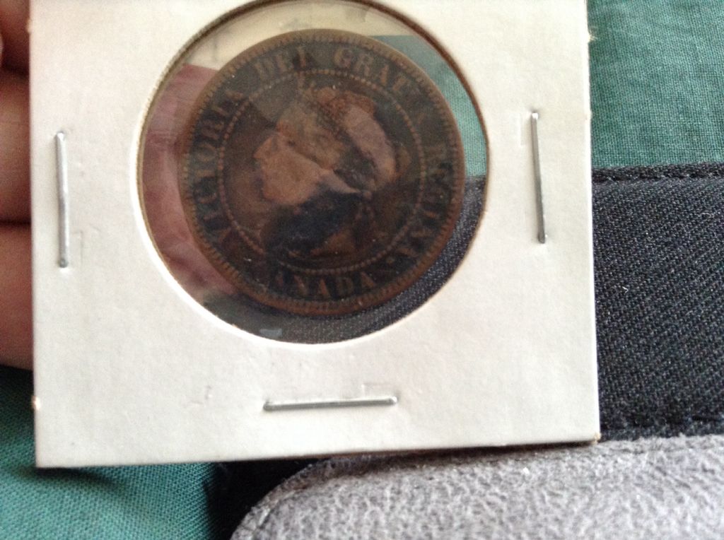 Canadian Penny 1886  coin collectible - Main Image 2