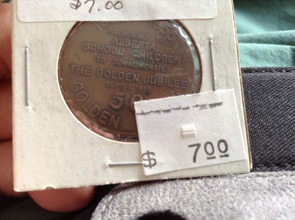 Alberta Golden Jubilee Medallion  coin collectible - Main Image 2