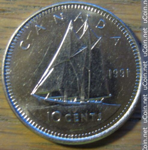 Canadian Dime 1956