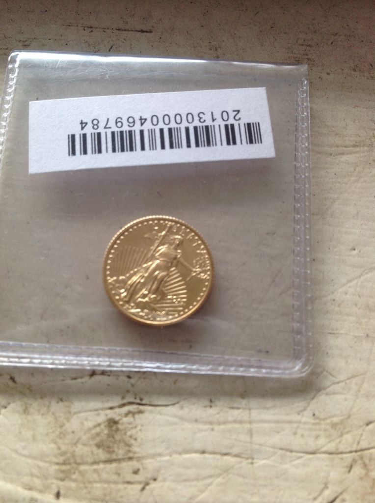 Gold American Eagle 1/10 Troy Ounce 99999  coin collectible - Main Image 1