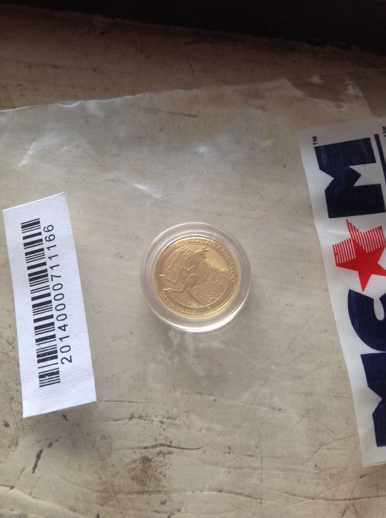 2014-P Australia Lunar Kangaroo 1/10 Troy Ounce 9999   coin collectible - Main Image 2