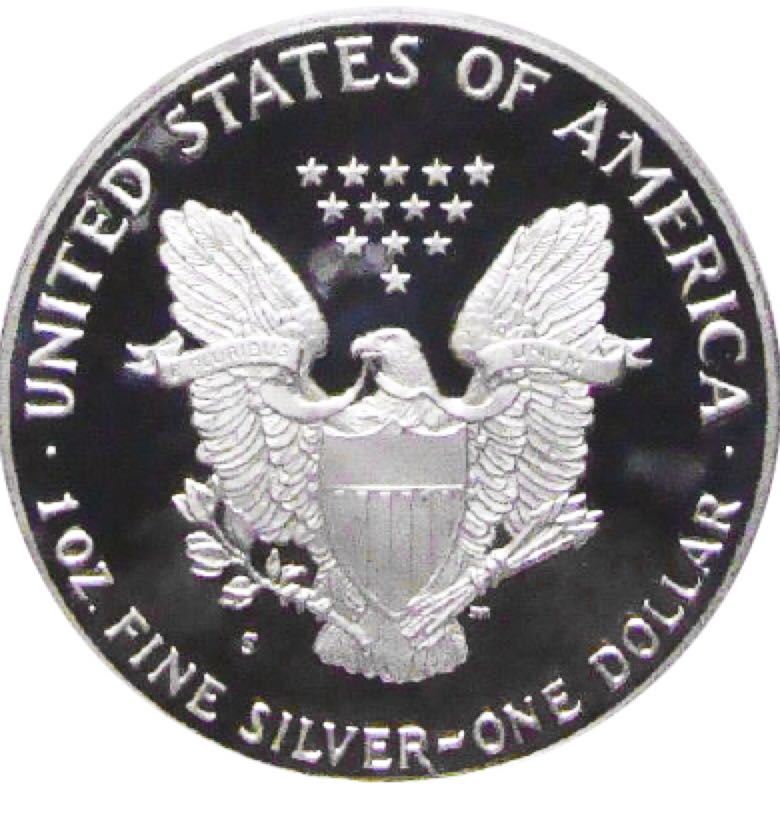 1986 Silver American Eagle One Dollar 1 Ounce San Francisco Mint  coin collectible - Main Image 2